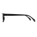 Coles - Rectangle Black Glasses for Men & Women