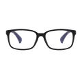 Melvin - Rectangle Black Glasses for Men & Women