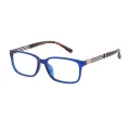 Melvin - Rectangle Blue Glasses for Men & Women