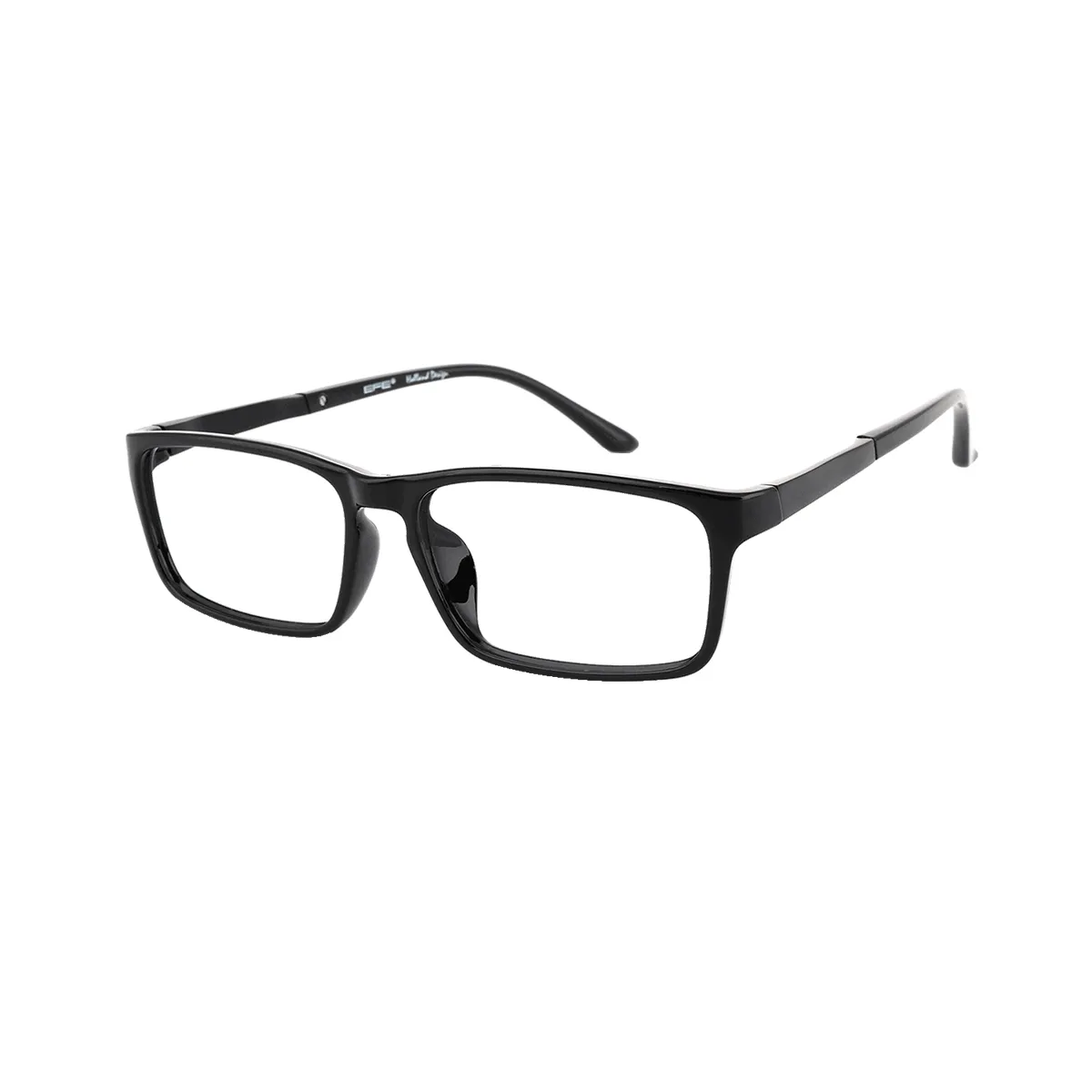 Steiner - Rectangle Black Glasses for Men & Women