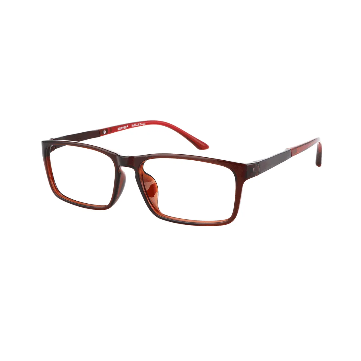 Steiner - Rectangle Brown Glasses for Men & Women