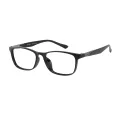 Amies - Rectangle Black Glasses for Men