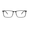 Auden - Rectangle Black Glasses for Men & Women