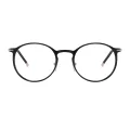 Heath - Round Black Glasses for Women