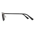 Fabian - Rectangle Black Glasses for Men & Women