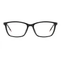 Burrows - Rectangle Black Glasses for Men & Women