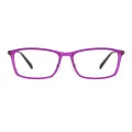 Alven - Rectangle Purple Glasses for Men & Women