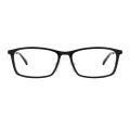 Alven - Rectangle Black Glasses for Men & Women