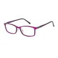 Foreman - Rectangle Purple Glasses for Women