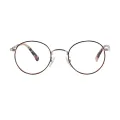 Sheila - Round Silver Glasses for Women