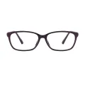 Jewel - Oval Purple Glasses for Women