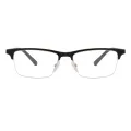 Gerald - Browline Black Glasses for Men