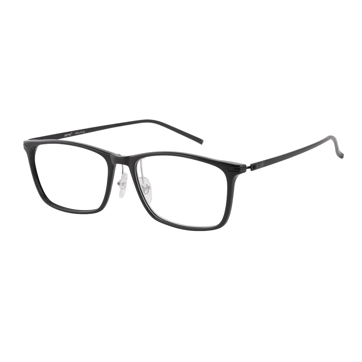 Classic Rectangle Brown-gold Glasses for Men & Women