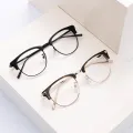 Hewitt - Browline Black Glasses for Men & Women