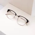 Hewitt - Browline Silver Glasses for Men & Women