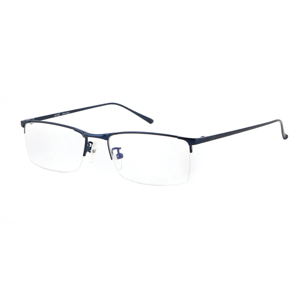 Balaam - Rectangle Blue Glasses for Men - EFE