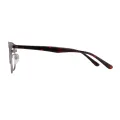 Aubin - Browline Tortoiseshell-Gun Glasses for Men & Women