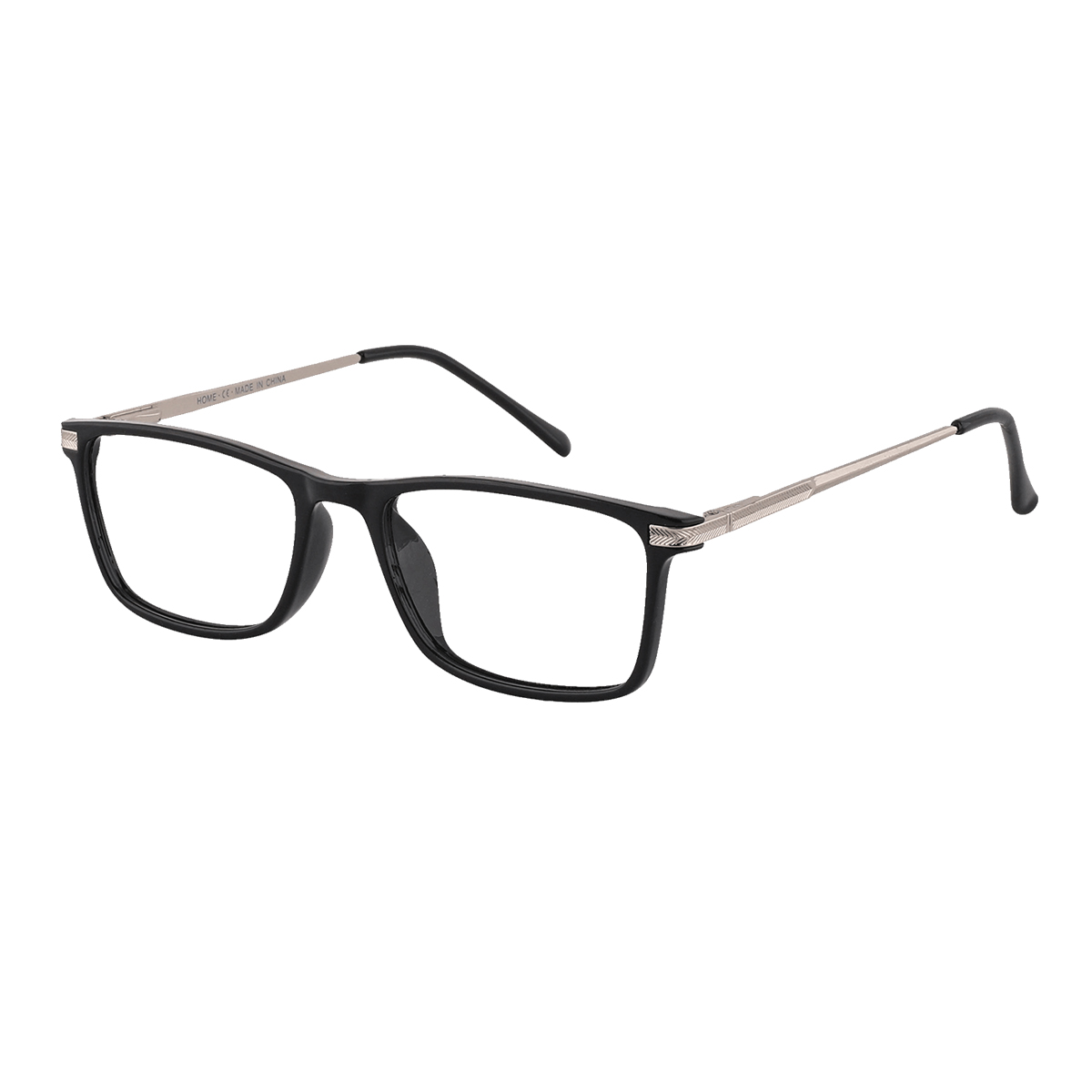 Classic Rectangle Black-silver  Eyeglasses for Women & Men