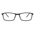 Ellis - Rectangle Black Glasses for Men & Women