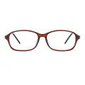 Conner - Rectangle Brown Glasses for Men
