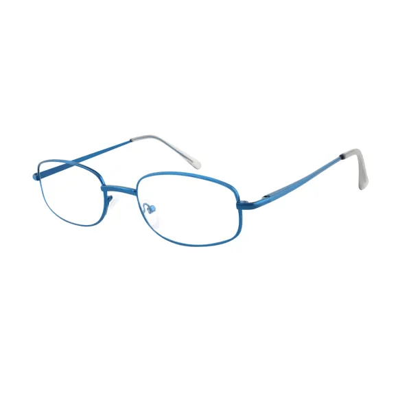 oval blue eyeglasses