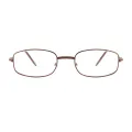 Mathis - Oval Brown Glasses for Women