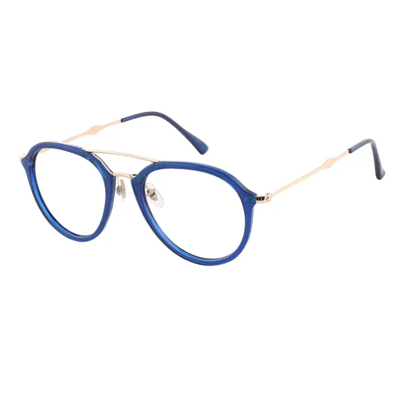 aviator blue eyeglasses
