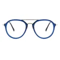 Avicenna - Aviator Blue Glasses for Men & Women