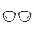 Avicenna - Aviator Black-gun Glasses for Men & Women