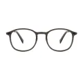 Roberts - Round Gray Glasses for Men & Women