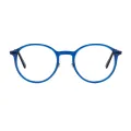 Hamm - Oval Blue Glasses for Men & Women