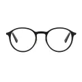 Hamm - Oval Black-Gold Glasses for Men & Women