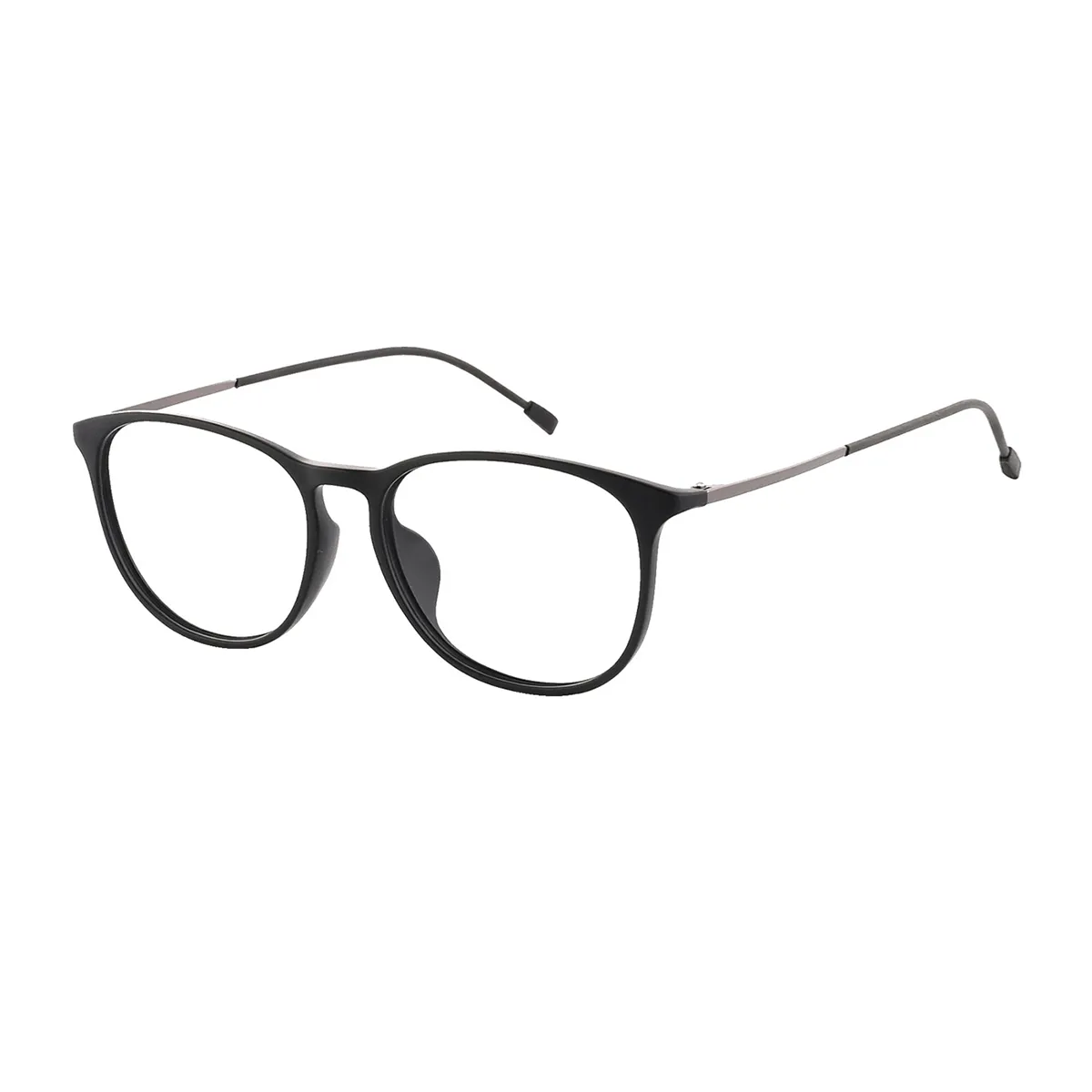 Daugherty - Oval Black-Gun Glasses for Men & Women - EFE