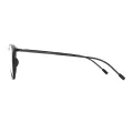 Daugherty - Oval Black-Gun Glasses for Men & Women