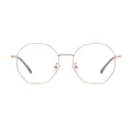 Jule - Geometric Rose-Gold Glasses for Men & Women