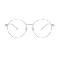 Jule - Geometric Silver Glasses for Men & Women