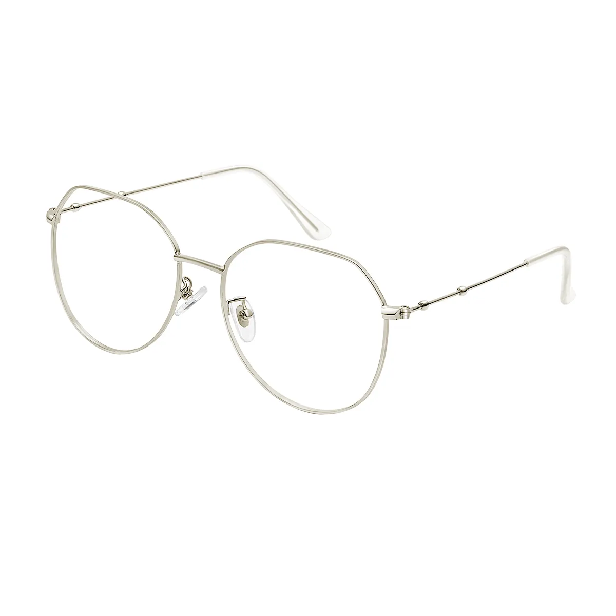 Fashion Aviator Silver Glasses for Men & Women