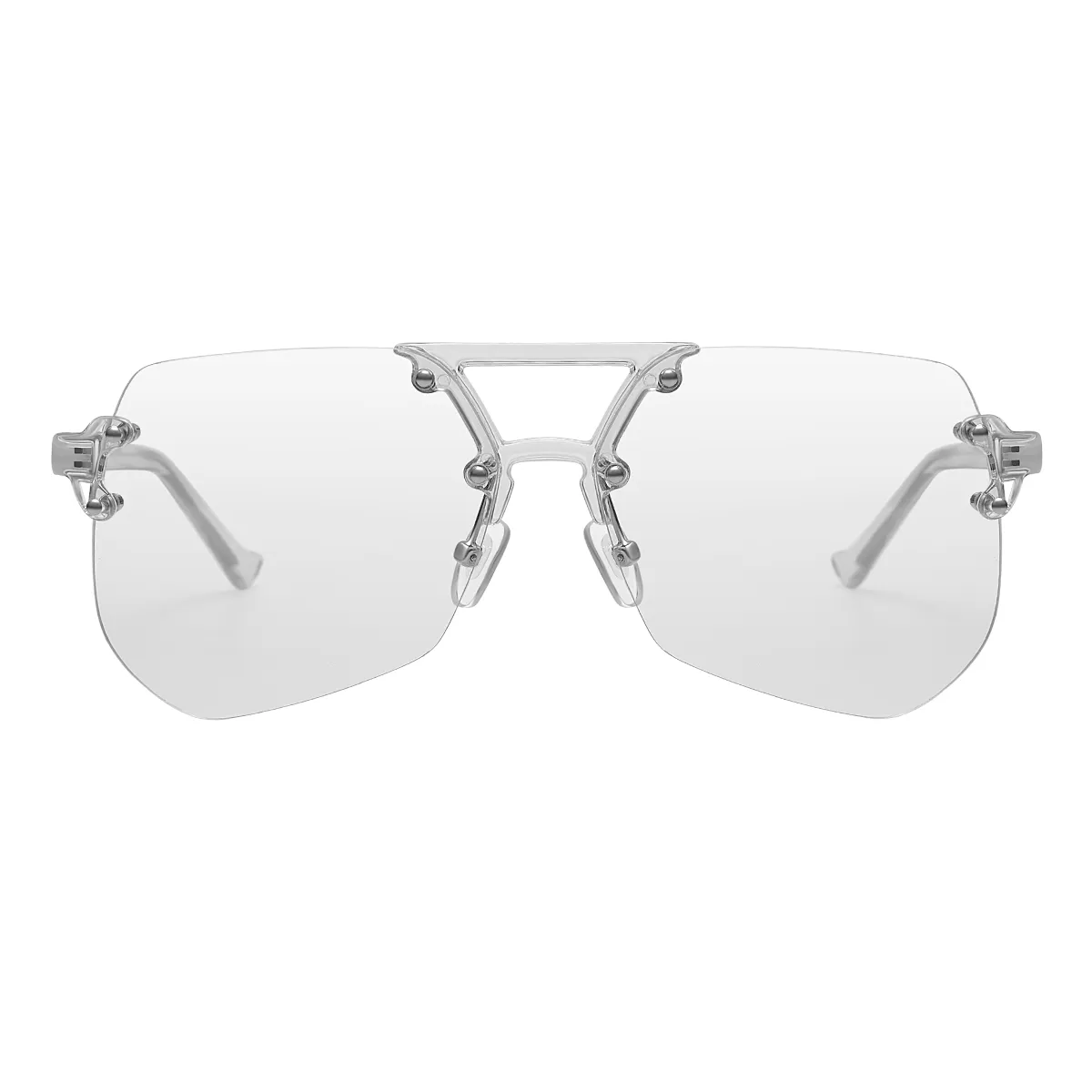 Fashion Geometric Transparent  Sunglasses for Women