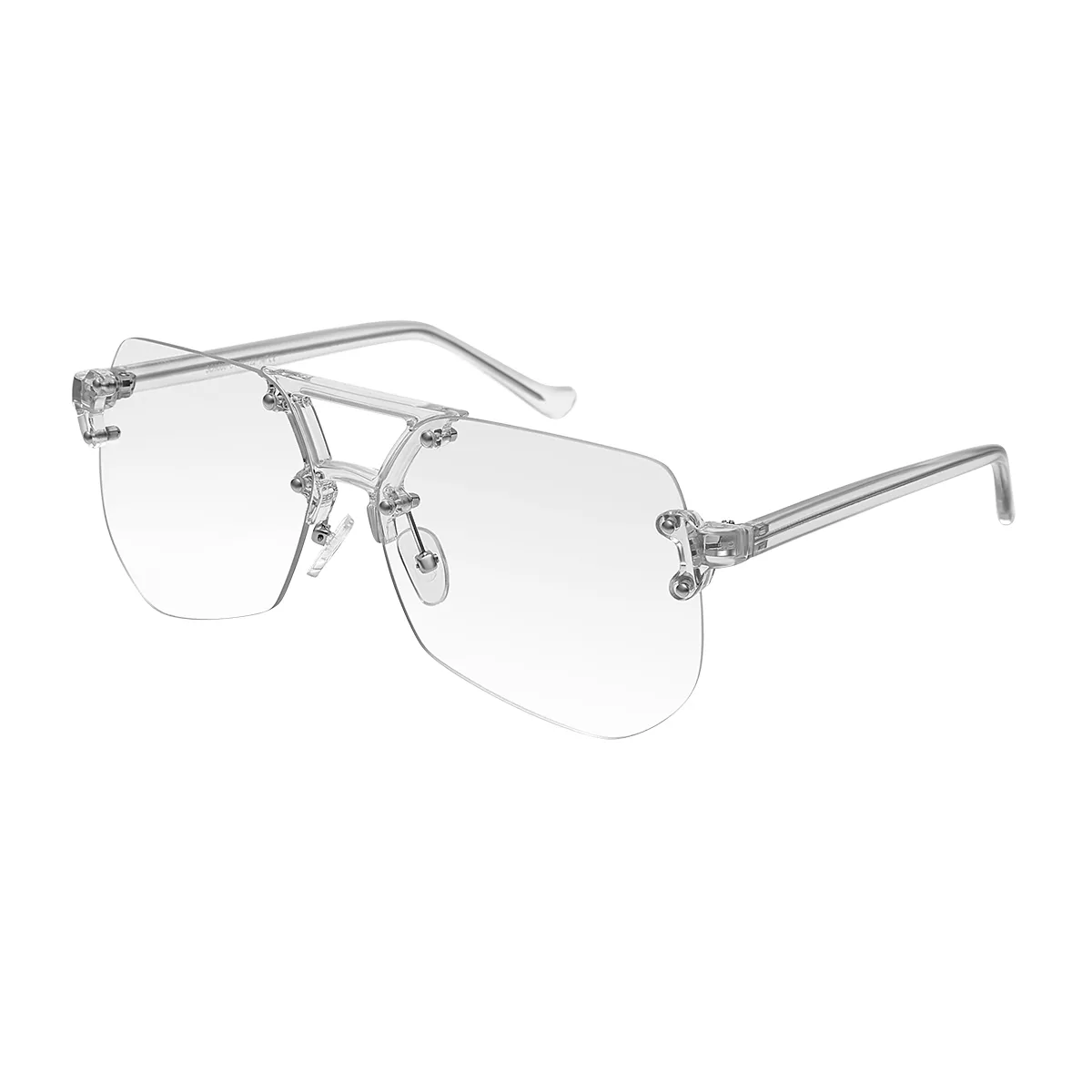 Thalia - Geometric Transparent Sunglasses for Women