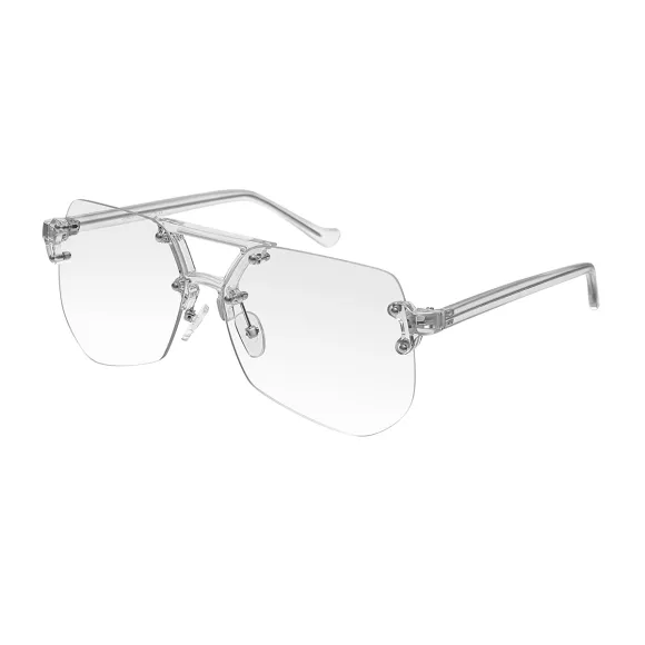 geometric transparent sunglasses