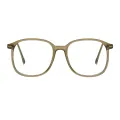 Thea - Oval Brown Glasses for Women