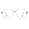 Nichols - Aviator Translucent Glasses for Men & Women