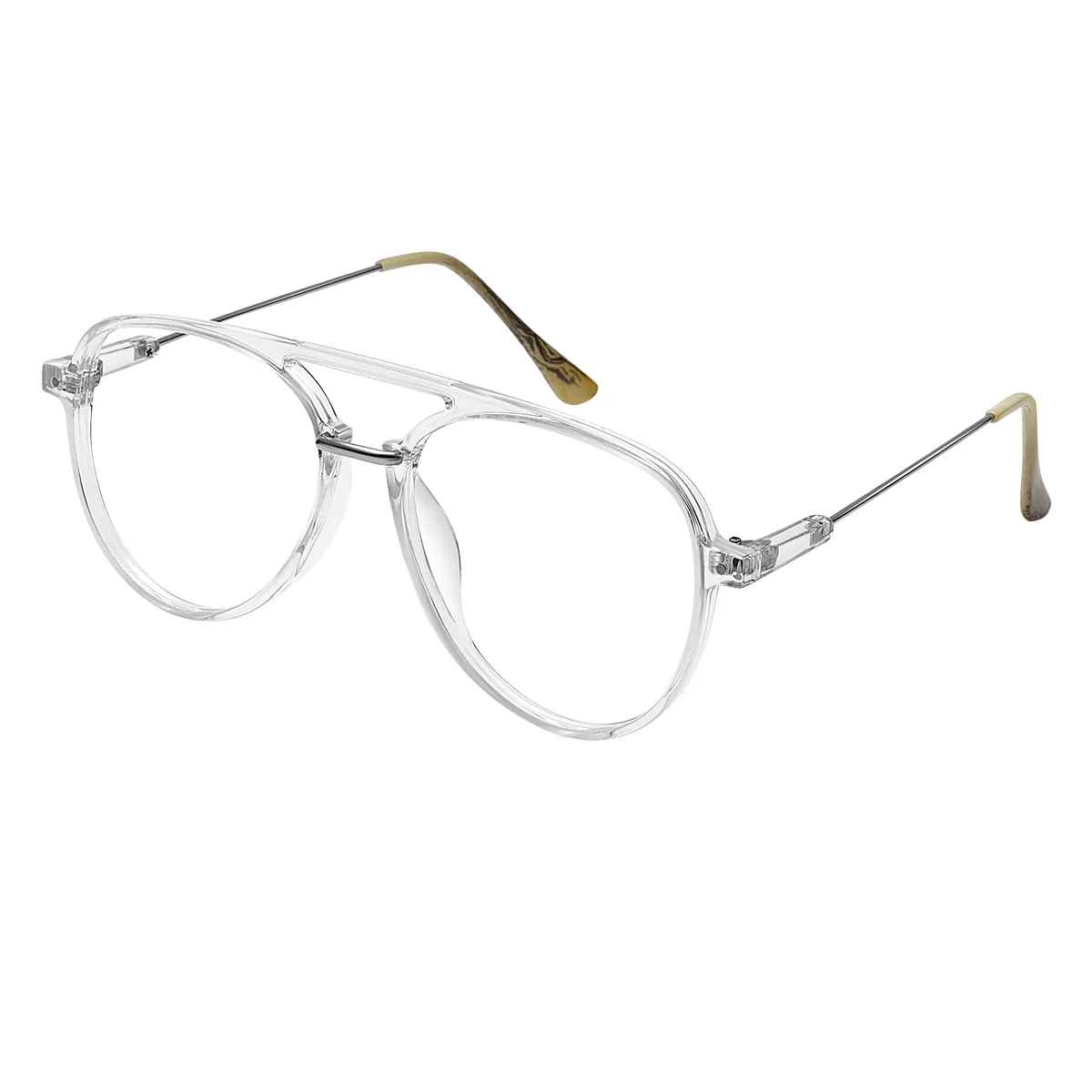 Nichols - Aviator Translucent Glasses for Men & Women