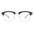 Floyd - Browline Black Glasses for Men & Women