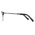 Virgil - Browline Black-Gray Glasses for Men & Women