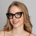 Jacqueline - Cat-eye Black Glasses for Women