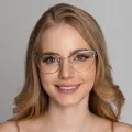 Bunny - Cat-eye Green Glasses for Women