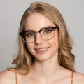 Janice - Browline Tortoiseshell Glasses for Men & Women