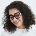 Herring - Geometric Black-White Glasses for Women