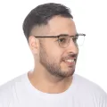 Flex - Round Black Glasses for Men